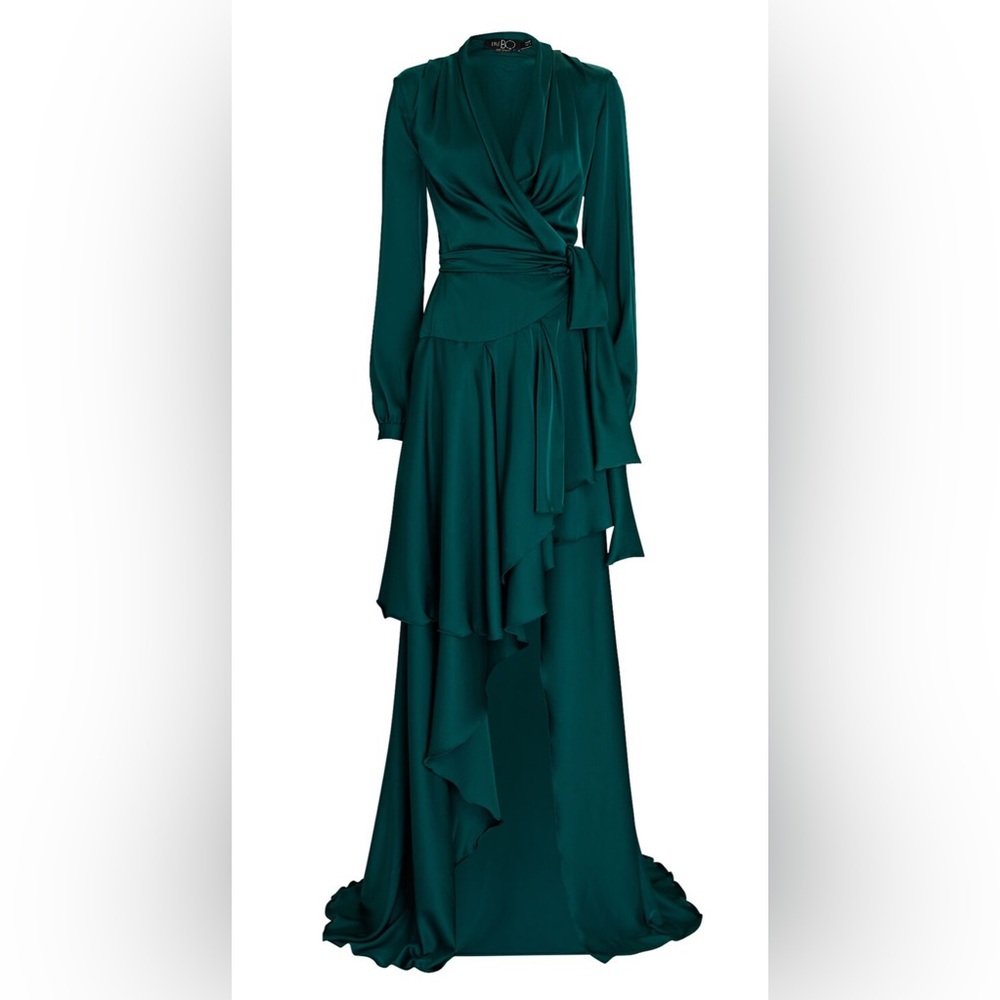 PatBO Ruffled High-Low Maxi. Size 4.